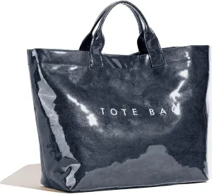 Tote Bag for Women Large PVC Tote Bag Plastic Handbag Letters Print Handbag Clear Hobo Bag
