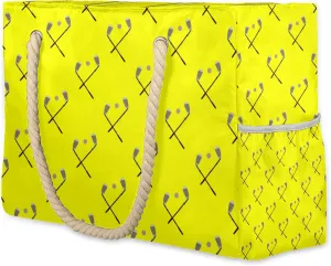 Tote Beach Bag for Women with Zipper Modern Large Waterproof Sandproof Swim Pool Bag