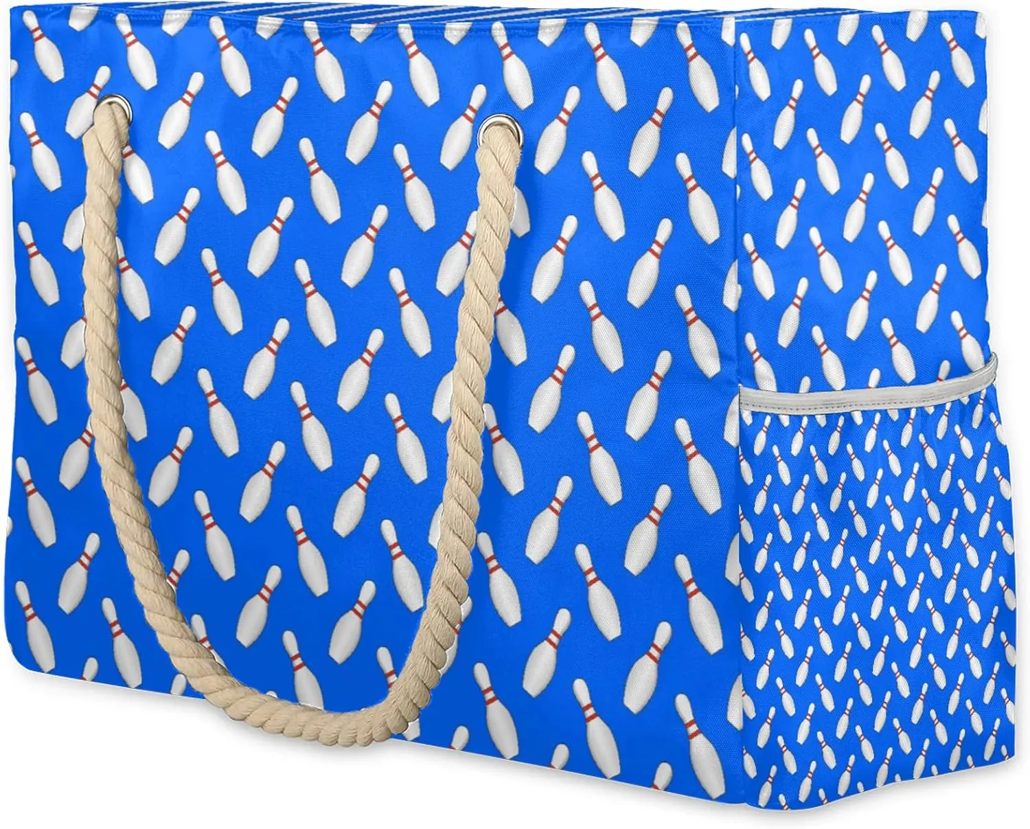 Tote Beach Bag for Women with Zipper Modern Large Waterproof Sandproof Swim Pool Bag
