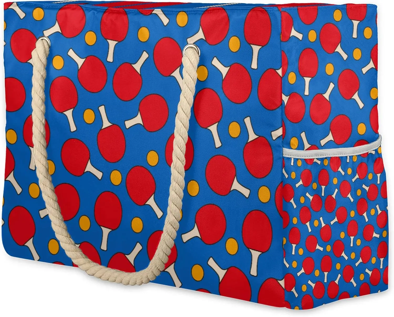 Tote Beach Bag for Women with Zipper Modern Large Waterproof Sandproof Swim Pool Bag