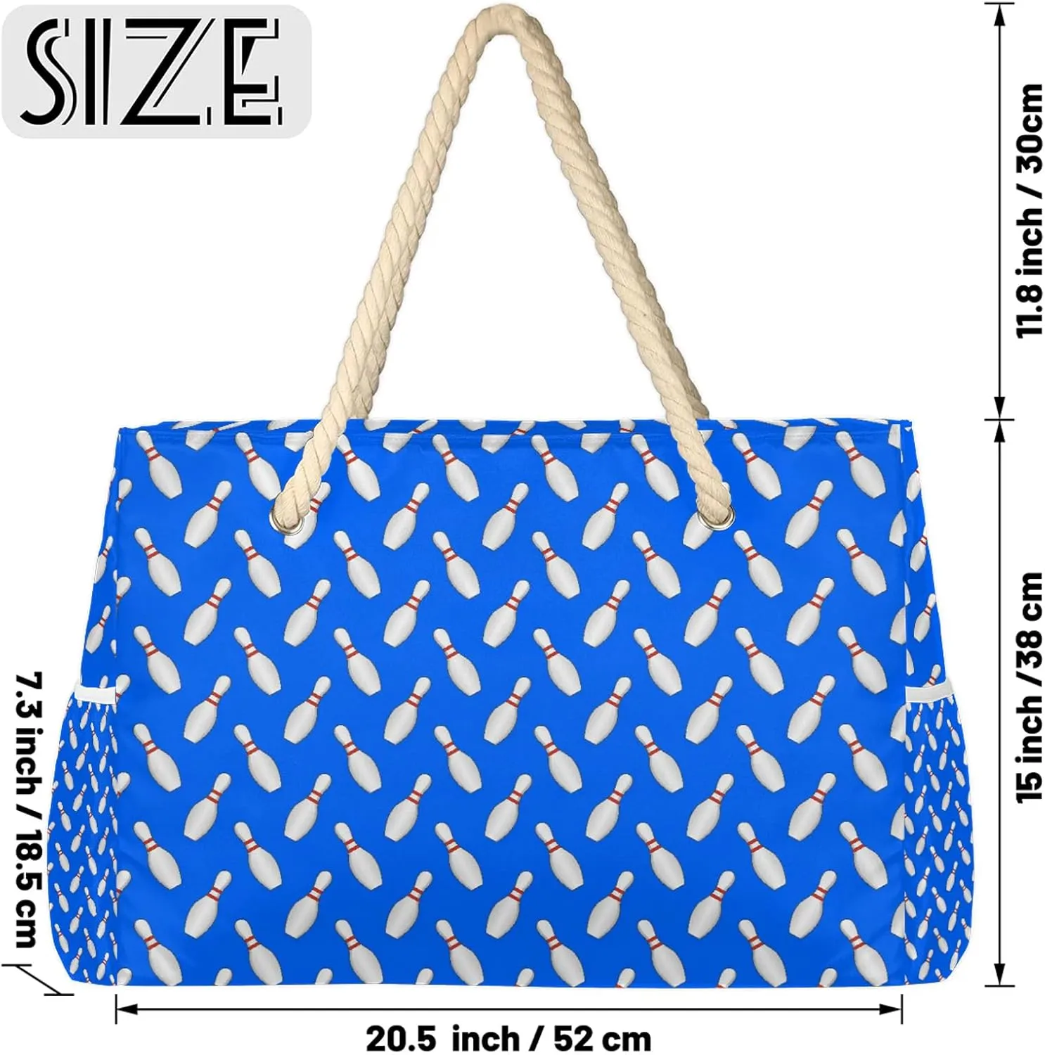 Tote Beach Bag for Women with Zipper Modern Large Waterproof Sandproof Swim Pool Bag
