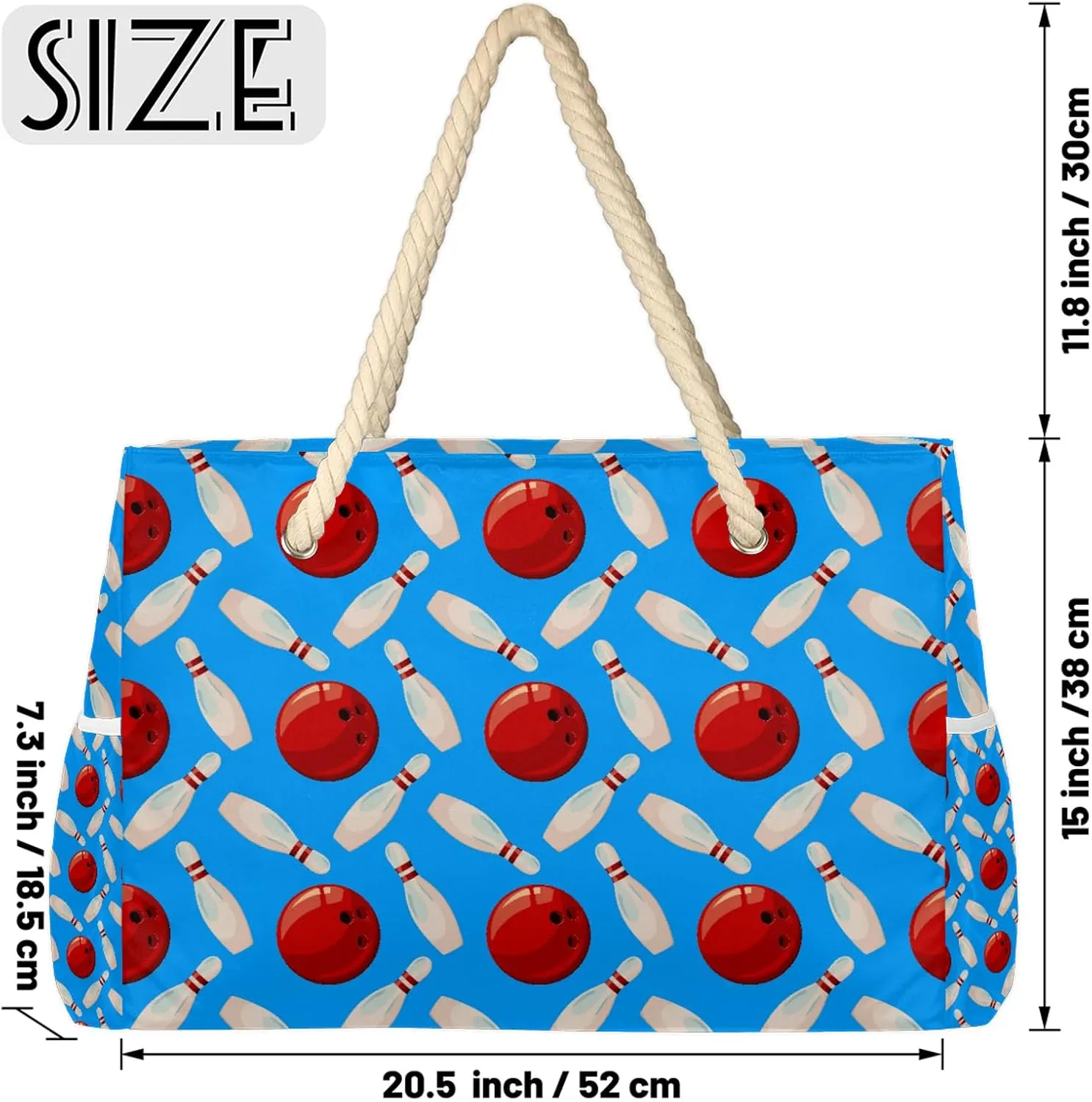 Tote Beach Bag for Women with Zipper Modern Large Waterproof Sandproof Swim Pool Bag