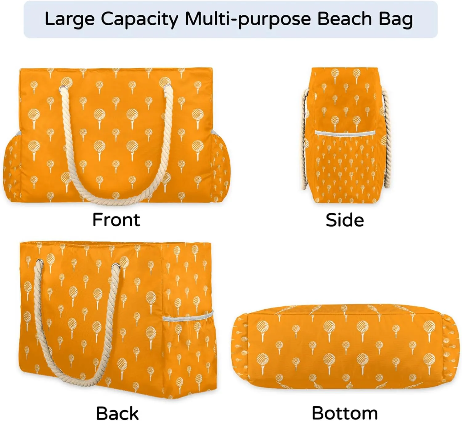 Tote Beach Bag for Women with Zipper Modern Large Waterproof Sandproof Swim Pool Bag