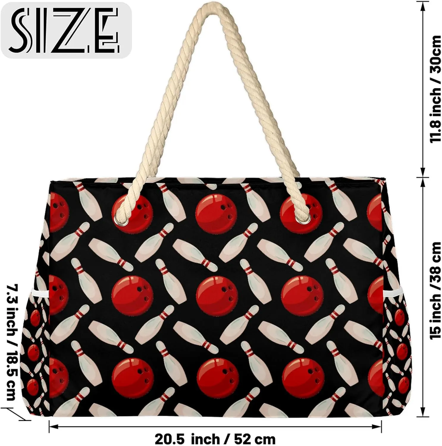 Tote Beach Bag for Women with Zipper Modern Large Waterproof Sandproof Swim Pool Bag