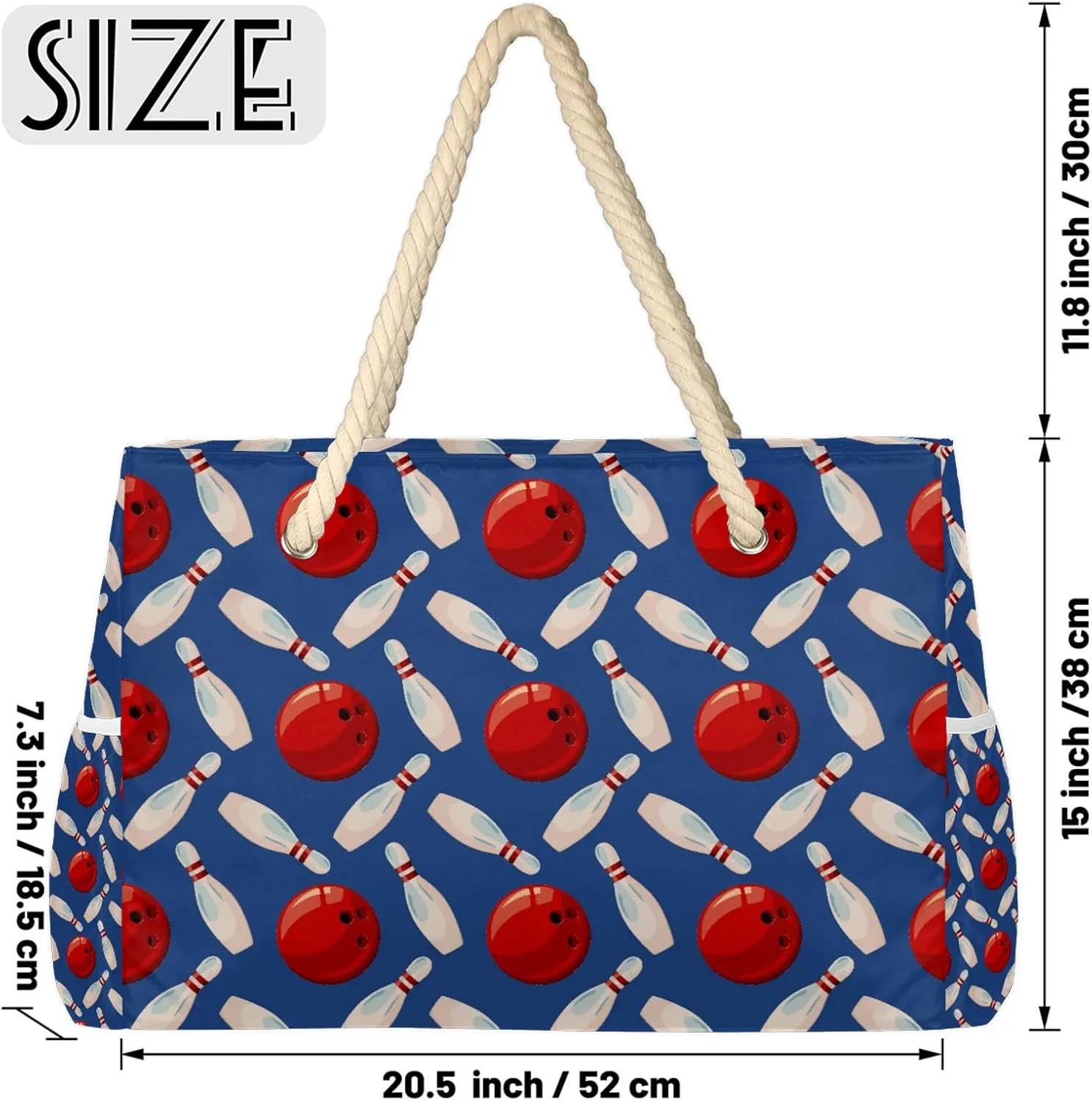 Tote Beach Bag for Women with Zipper Modern Large Waterproof Sandproof Swim Pool Bag