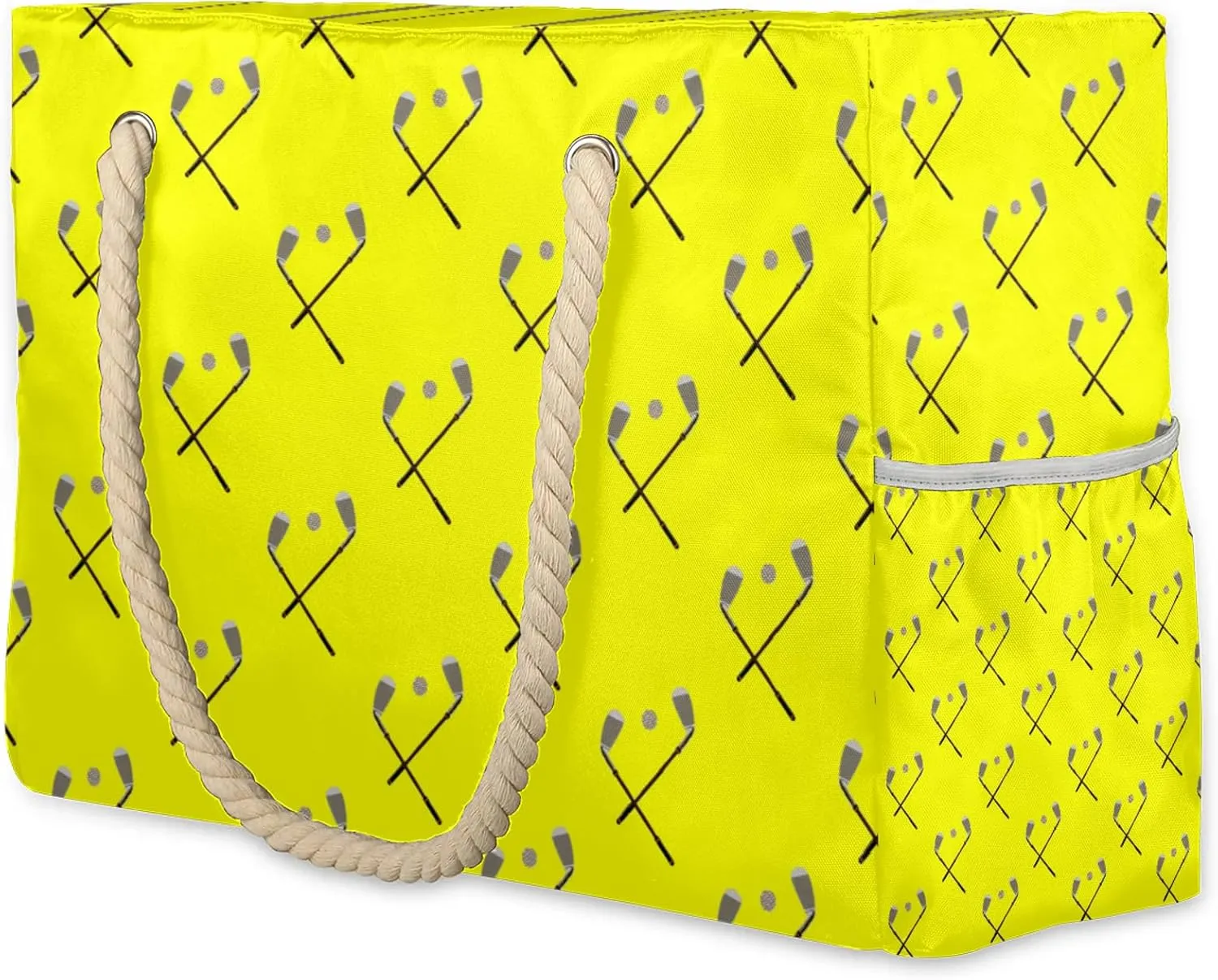 Tote Beach Bag for Women with Zipper Modern Large Waterproof Sandproof Swim Pool Bag