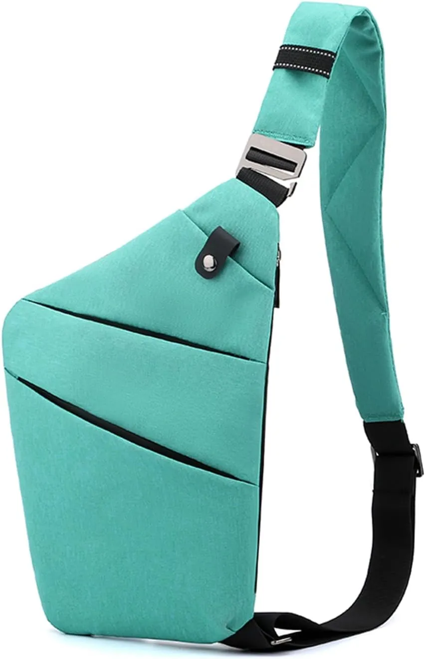 Travel Anti Pickpocket Purses, Slim Carry Crossbody Bag for Women & Man Travel Safe, Waterproof