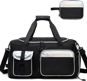 Travel Bags for Women Duffle Bag Tote Bags Women with Toiletry Bag Carry On Luggage for Airplanes with Shoe Compartment