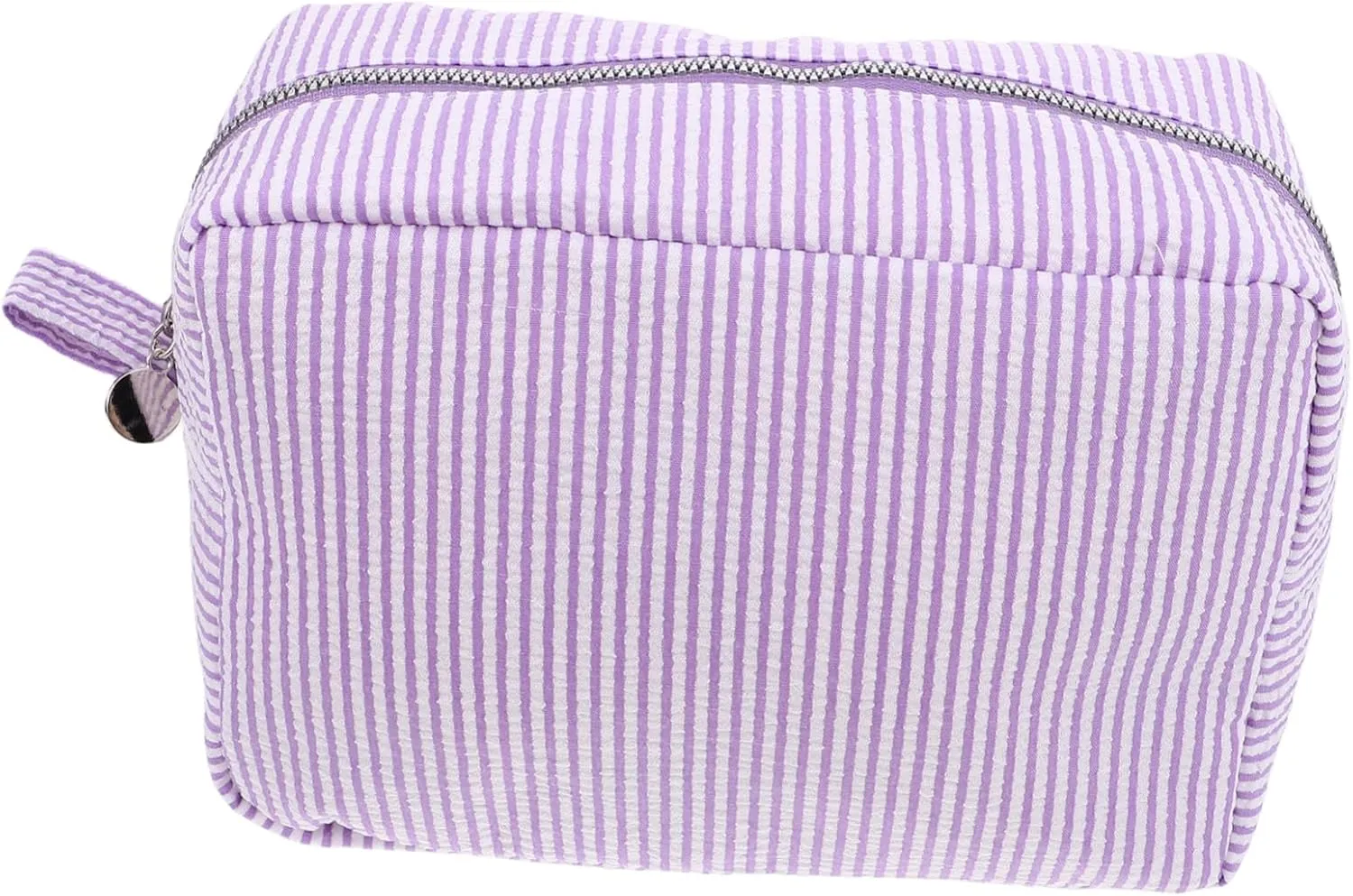Travel Essentials Bag Striped Makeup Pouch Large Capacity Toiletry Organizer for Women Portable Cosmetic Case