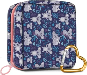 Travel Makeup Bag, Cute Cosmetic Bag Toiletry Bag for Women, Mini Make Up Pouches, Purse Cosmetic Organizer Cute Blue kangaroo