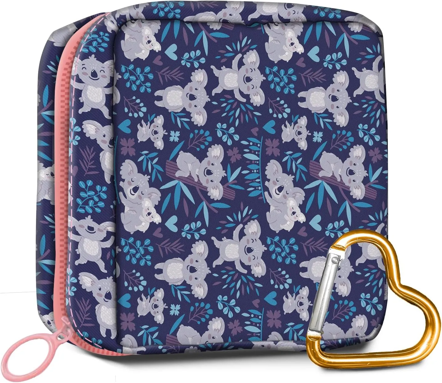 Travel Makeup Bag, Cute Cosmetic Bag Toiletry Bag for Women, Mini Make Up Pouches, Purse Cosmetic Organizer Cute Blue kangaroo