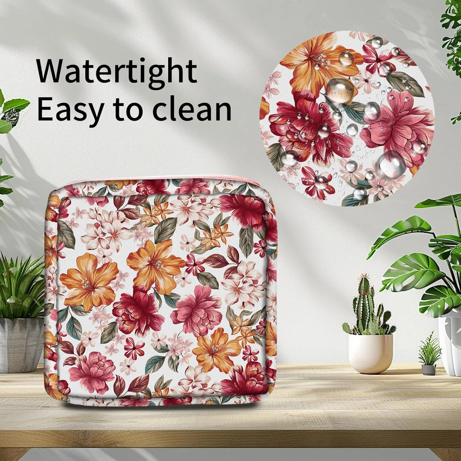 Travel Makeup Bag, Cute Cosmetic Bag Toiletry Bag for Women, Mini Make Up Pouches, Purse Cosmetic Organizer Cute Colorful Flowers