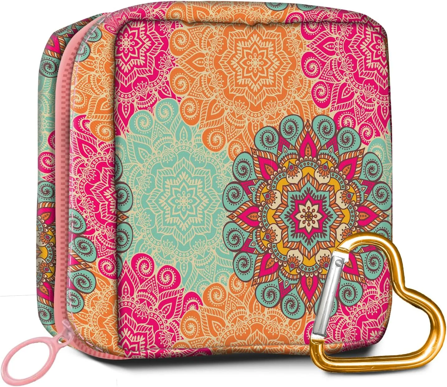 Travel Makeup Bag, Cute Cosmetic Bag Toiletry Bag for Women, Mini Make Up Pouches, Purse Cosmetic Organizer Cute Colorful Paisley