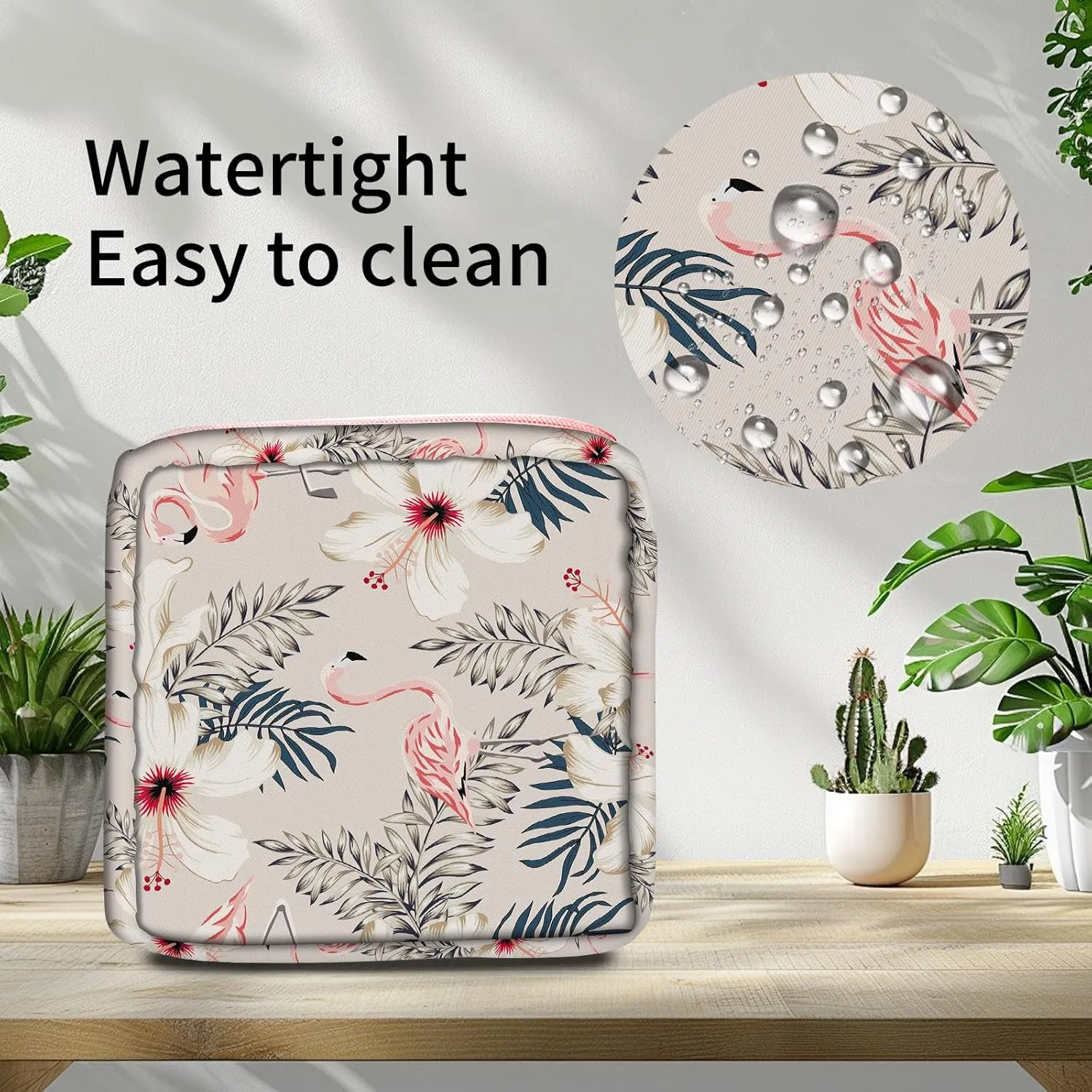 Travel Makeup Bag, Cute Cosmetic Bag Toiletry Bag for Women, Mini Make Up Pouches, Purse Cosmetic Organizer Cute Pink Flamingo