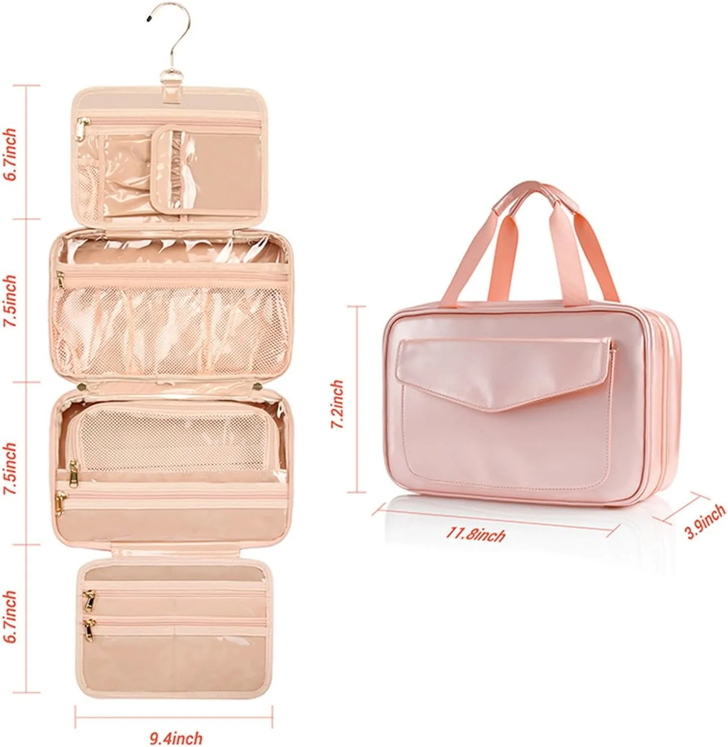 Travel Toiletry Bag Travel Portable Toiletry Bag Hanging Cosmetic Bag Portable Hanging Organizer