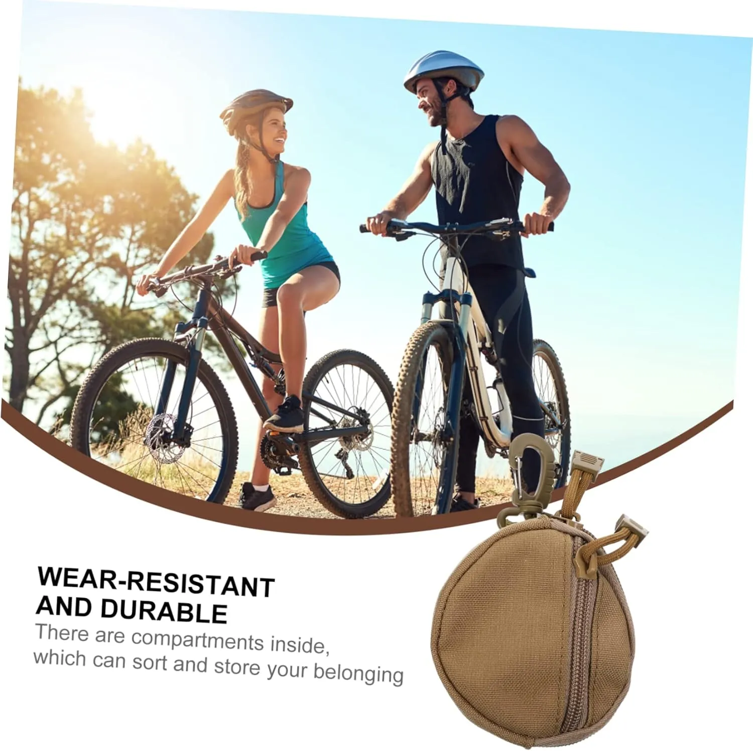 Utility Purse Hanging Storage Pouch for Belt Backpack Travel Waist Bag Organizer for Men Multi use Gadget Pouch for Hiking Camping Tool Phone