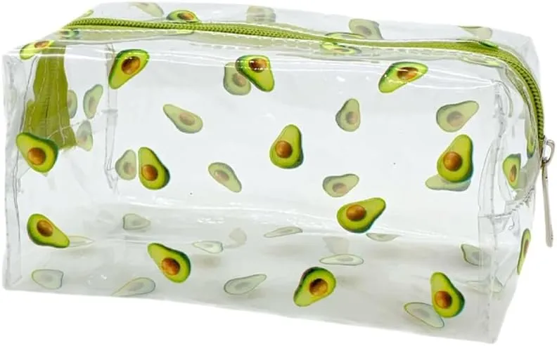 Waterproof Clear Cosmetic Bag For Travel Portable Makeup Organized Cartoon Storage Bag Women's Toiletry Pouches