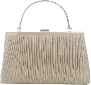 Women Evening Clutch Bag?Crinkled Shiny Large Capacity Shiny Handbags?Crossbody Shoulder Bag for Party Prom