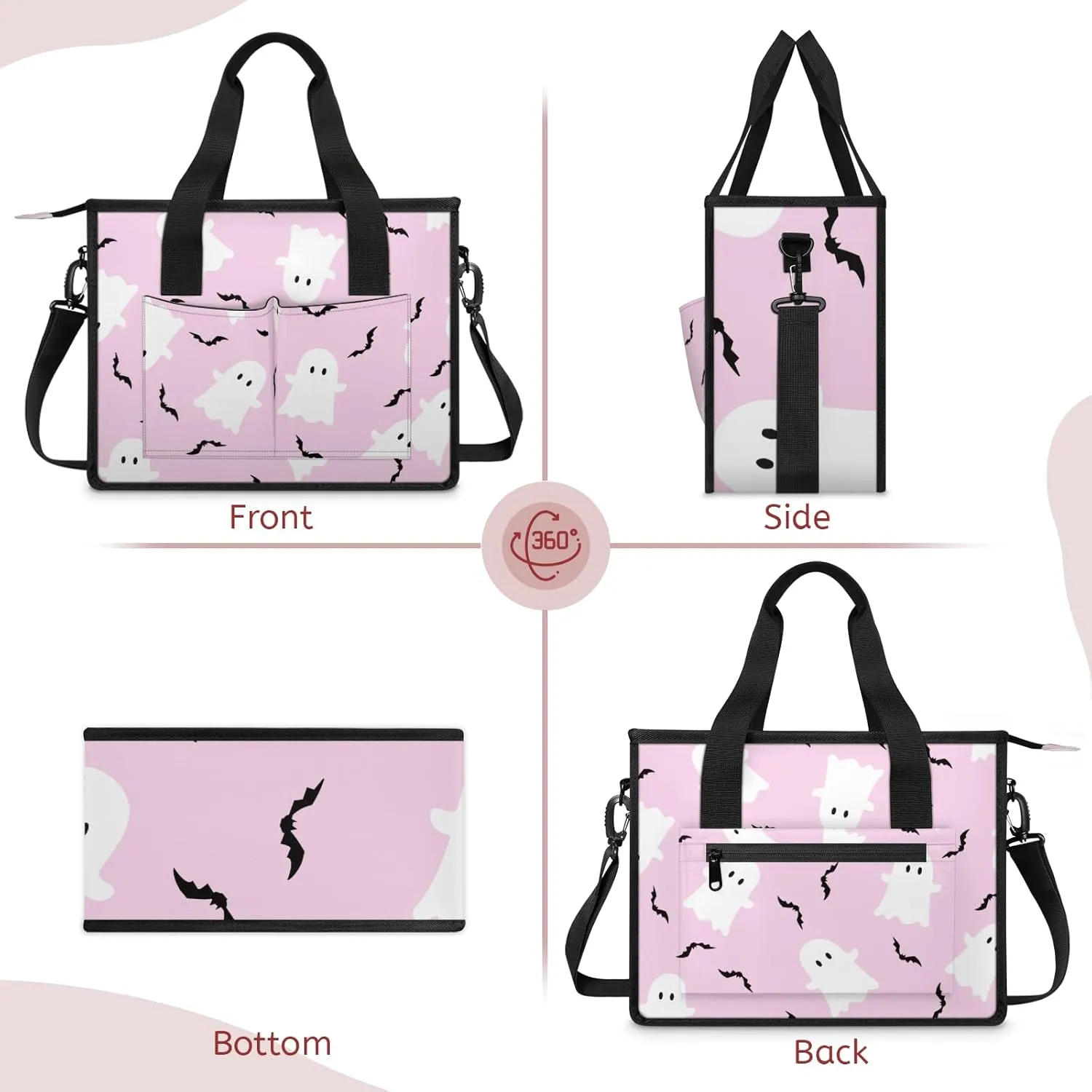 Women Fashion Tote Bag Wallet Shoulder Bags Set 3PCS Top Handle Satchel Purse Large Zippered Handbag Daily Use
