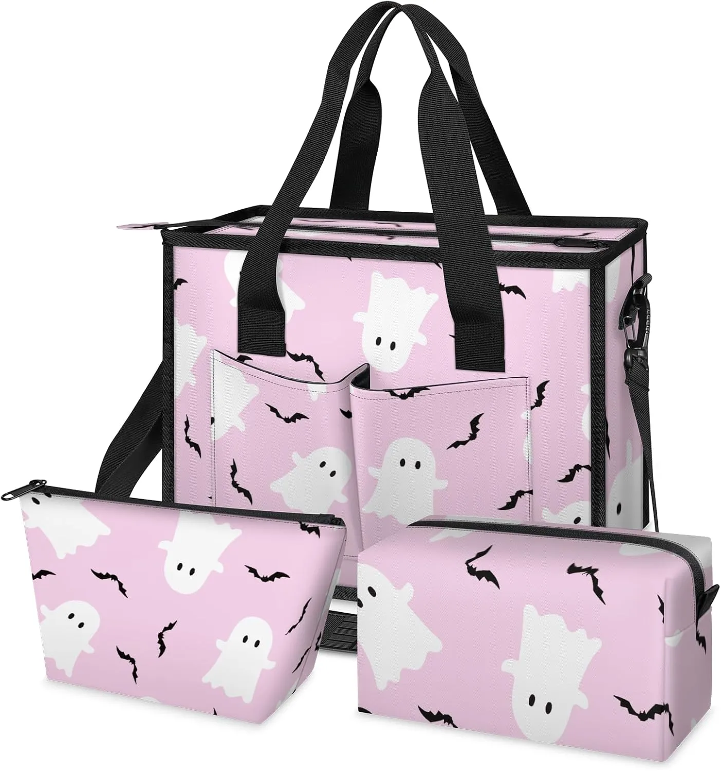 Women Fashion Tote Bag Wallet Shoulder Bags Set 3PCS Top Handle Satchel Purse Large Zippered Handbag Daily Use