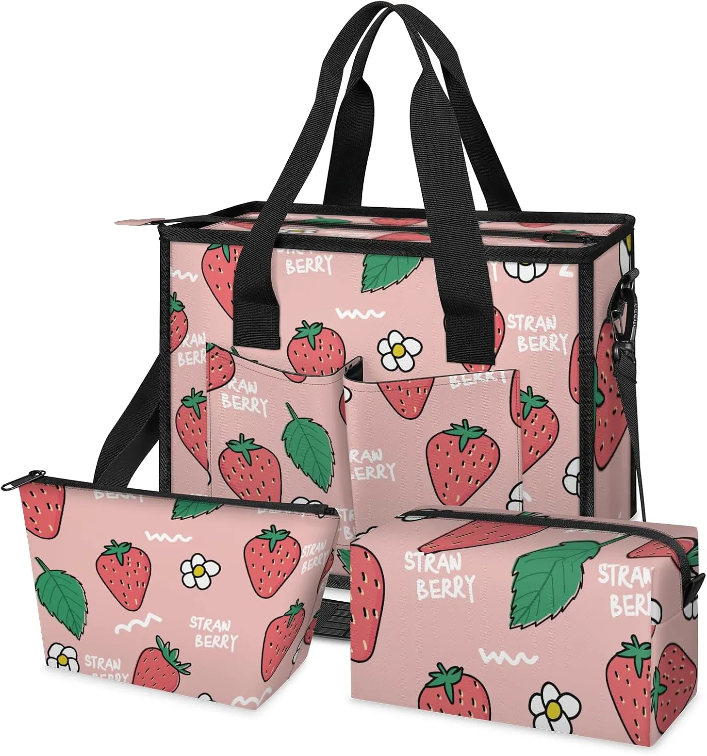 Women Fashion Tote Bag Wallet Shoulder Bags Set 3PCS Top Handle Satchel Purse Large Zippered Handbag Daily Use