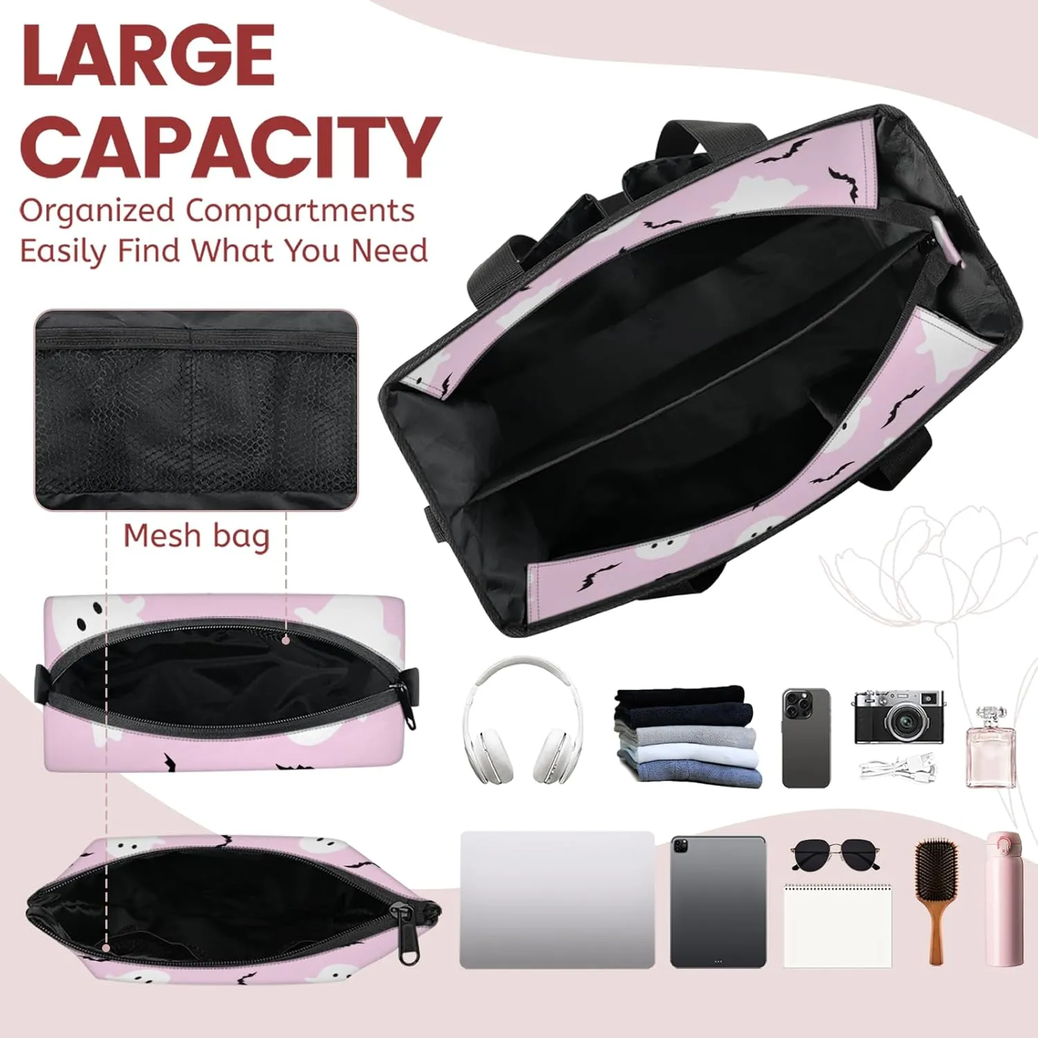 Women Fashion Tote Bag Wallet Shoulder Bags Set 3PCS Top Handle Satchel Purse Large Zippered Handbag Daily Use