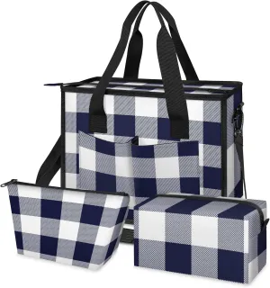 Women Fashion Tote Bag Wallet Shoulder Bags Set 3PCS Top Handle Satchel Purse Large Zippered Handbag Daily Use