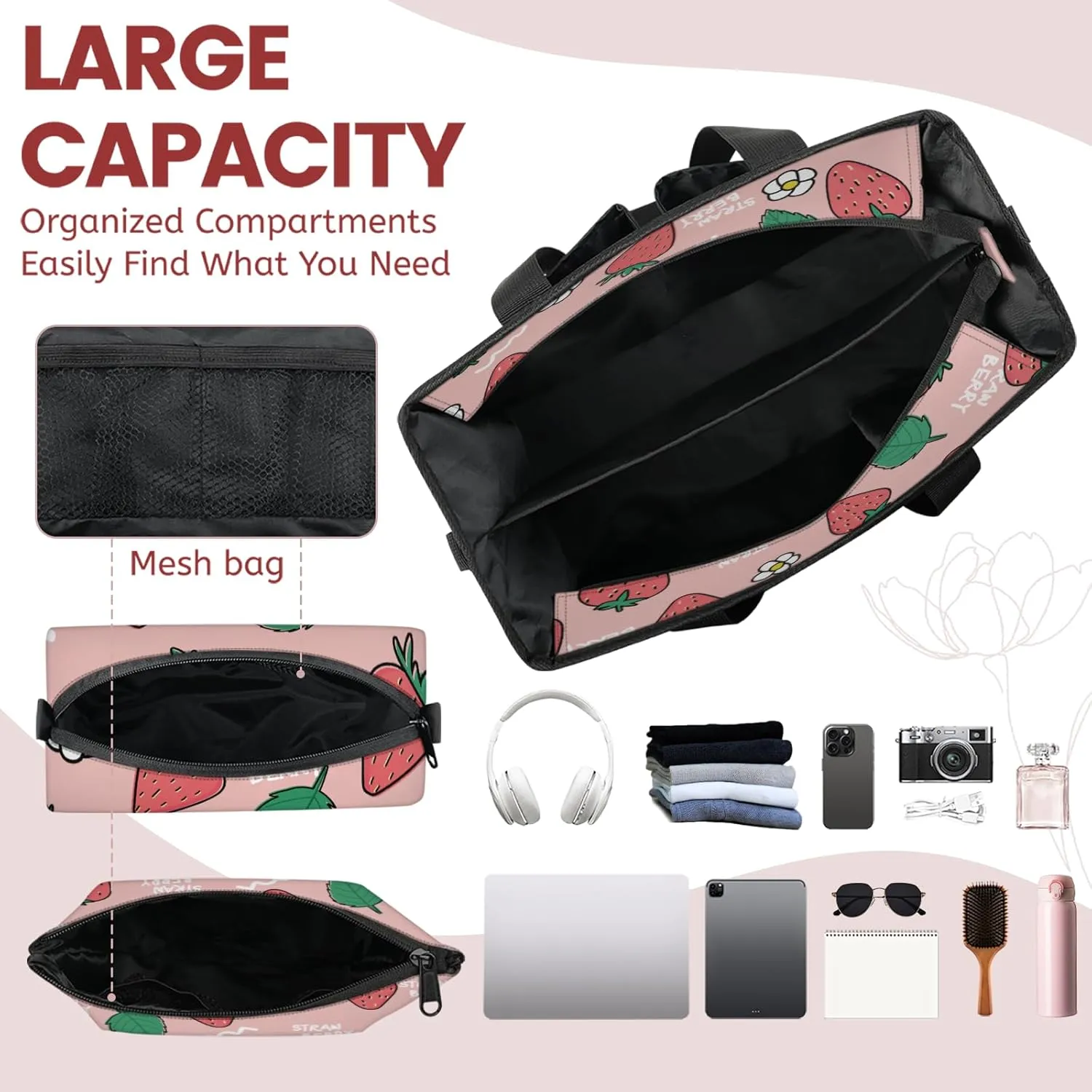Women Fashion Tote Bag Wallet Shoulder Bags Set 3PCS Top Handle Satchel Purse Large Zippered Handbag Daily Use