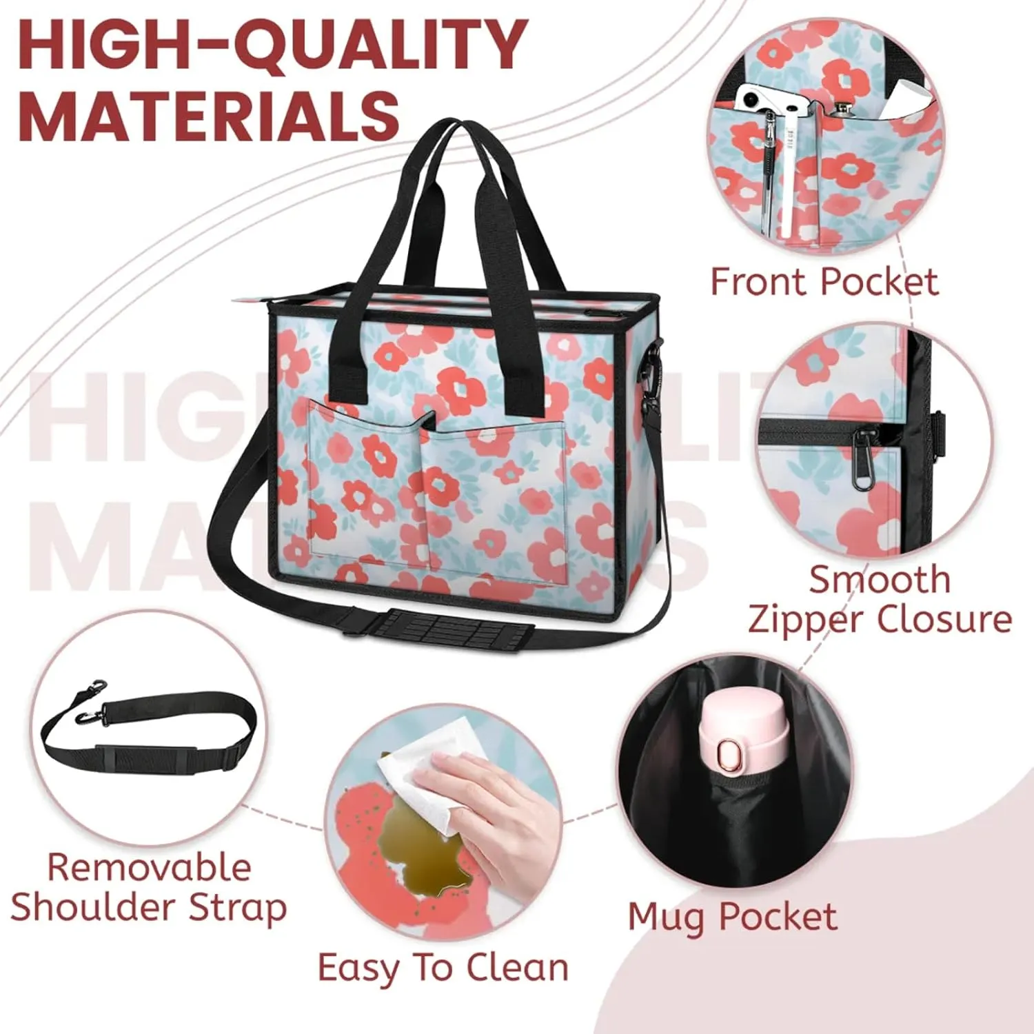 Women Fashion Tote Bag Wallet Shoulder Bags Set 3PCS Top Handle Satchel Purse Large Zippered Handbag Daily Use
