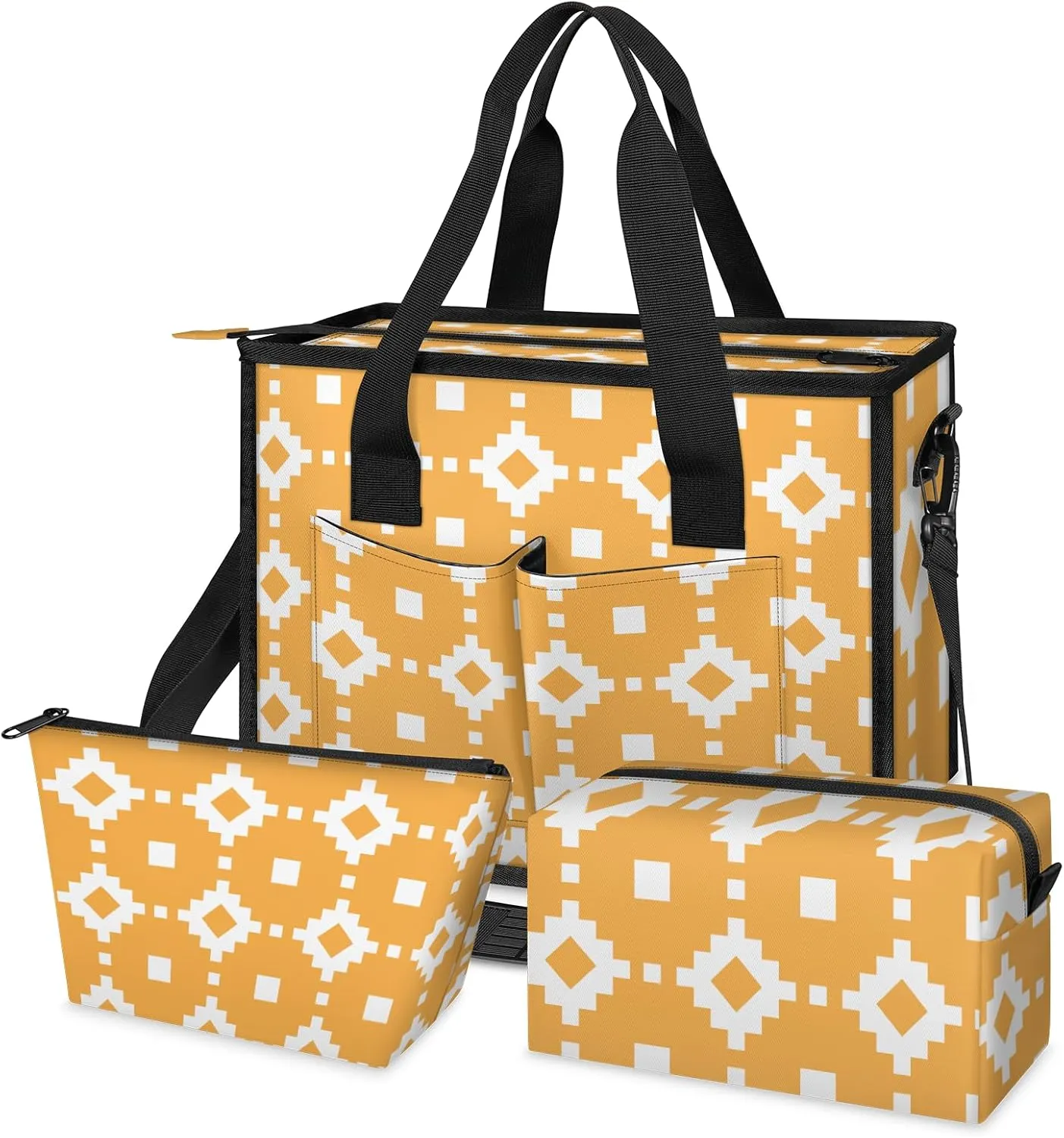 Women Fashion Tote Bag Wallet Shoulder Bags Set 3PCS Top Handle Satchel Purse Large Zippered Handbag Daily Use