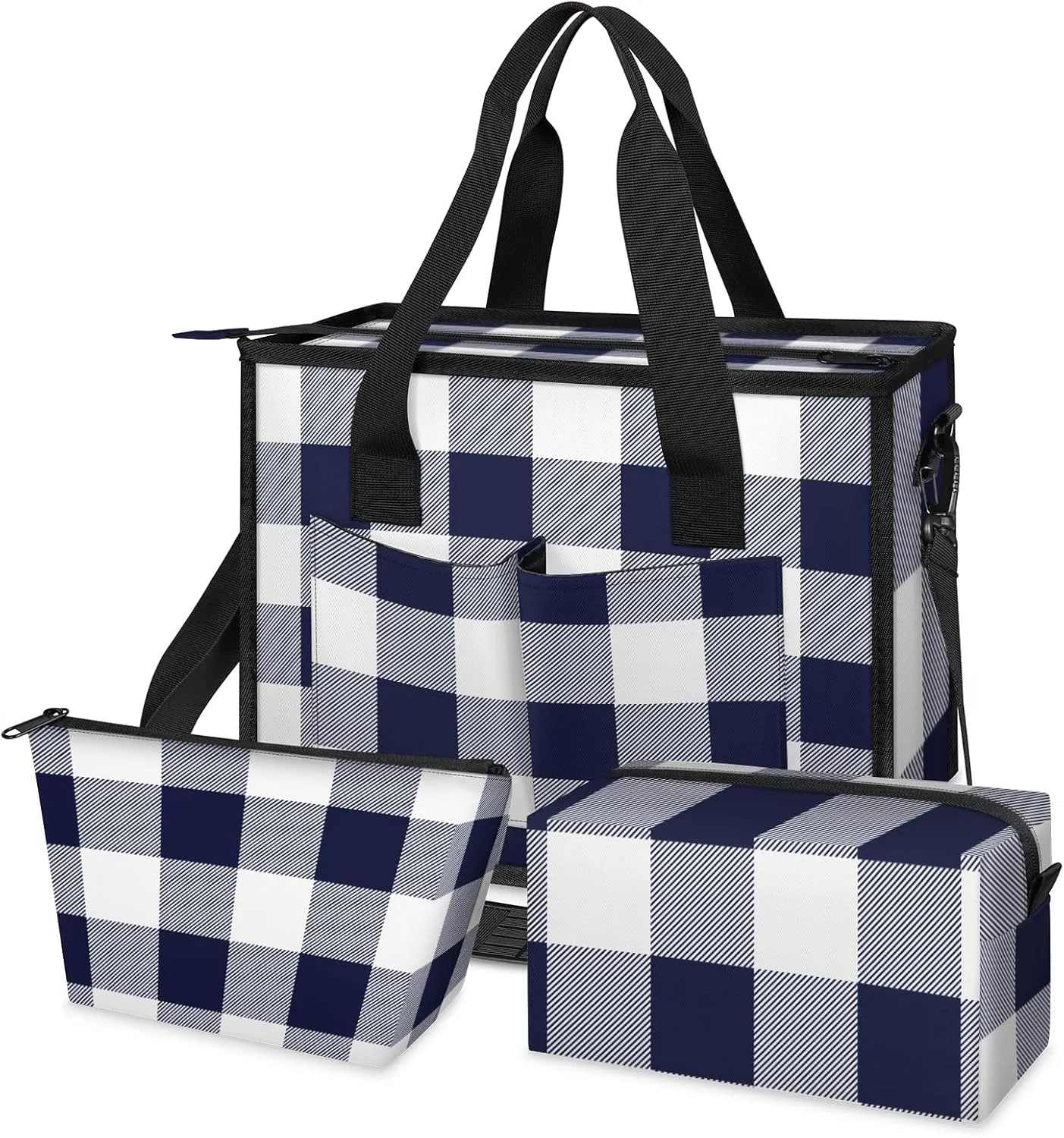 Women Fashion Tote Bag Wallet Shoulder Bags Set 3PCS Top Handle Satchel Purse Large Zippered Handbag Daily Use