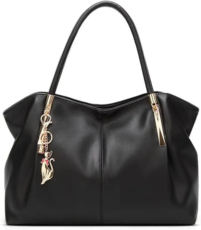 Women Soft Synthetic Patnet Leather Fashion Shoulder Messenger Handbags Portable Lady Tote Satchel Large Capacity