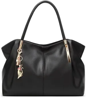 Women Soft Synthetic Patnet Leather Fashion Shoulder Messenger Handbags Portable Lady Tote Satchel Large Capacity