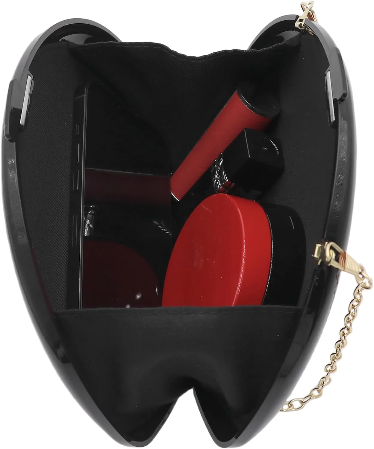 Women's Acrylic Crossbody Shoulder Bag Fashion Hobo Clutch Handbag Shiny Metallic Evening Party Wedding Purse with Chain
