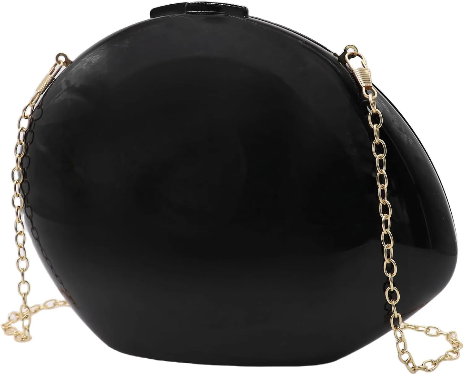 Women's Acrylic Crossbody Shoulder Bag Fashion Hobo Clutch Handbag Shiny Metallic Evening Party Wedding Purse with Chain
