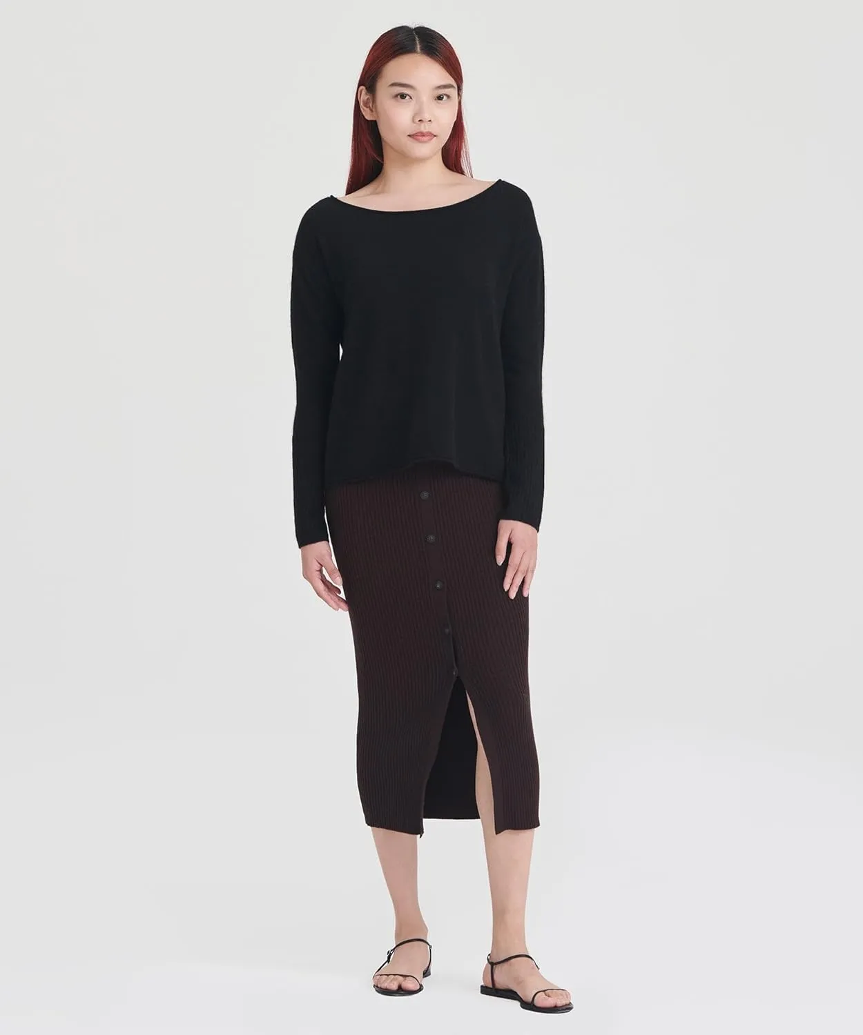 Women's Cashmere Boatneck Sweater