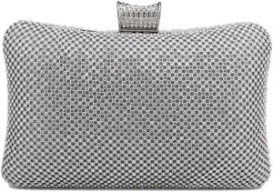 Women's Clutch Bag Handmade Rhinestones Evening Bag Shiny Crystal Dinner Party Wedding Handbag Shoulder Bags