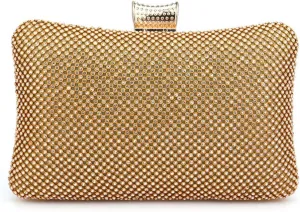 Women's Clutch Bag Handmade Rhinestones Evening Bag Shiny Crystal Dinner Party Wedding Handbag Shoulder Bags