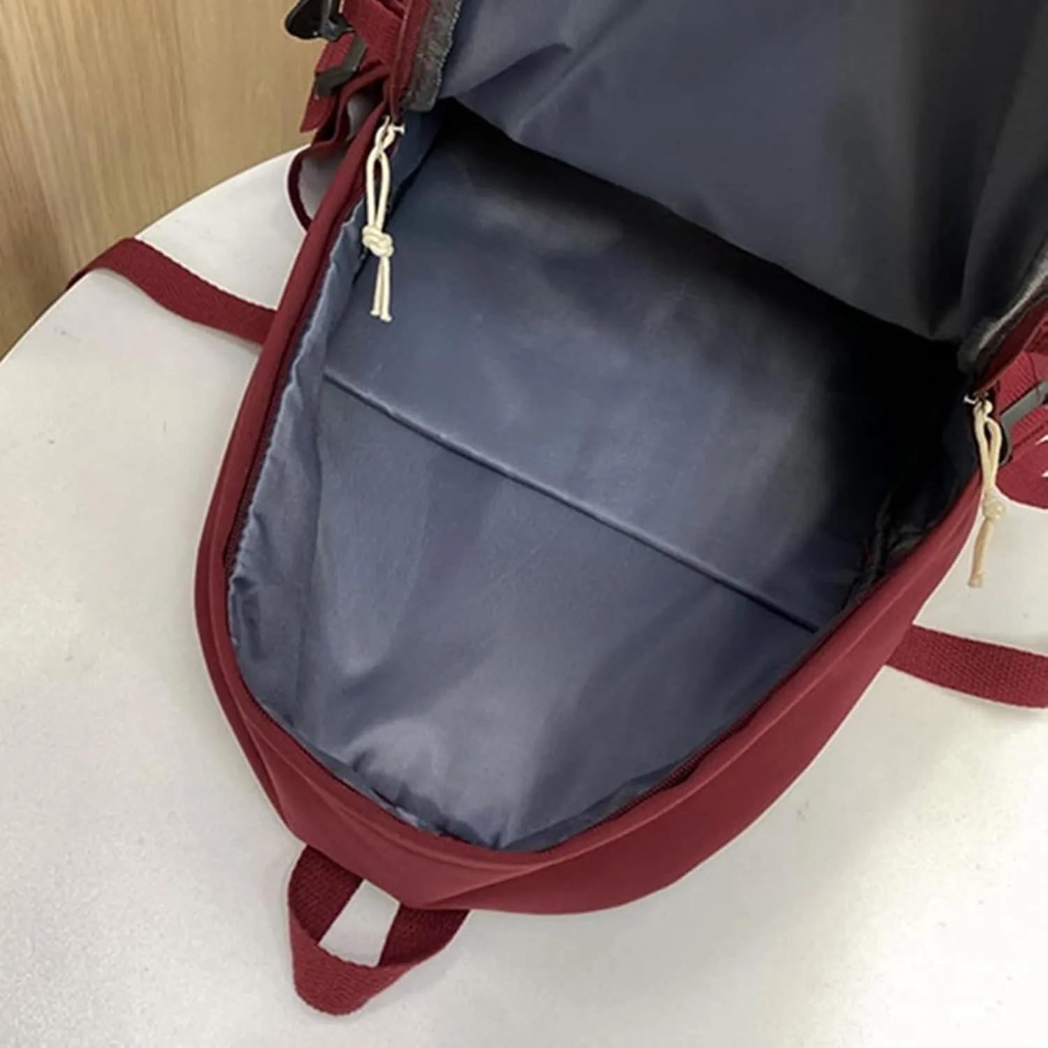 Women's Fashion Office Bags Soft Leather Backpacks Travel Bags Cute Tote Mini Vegan Leather Backpack for Woman(Purple)
