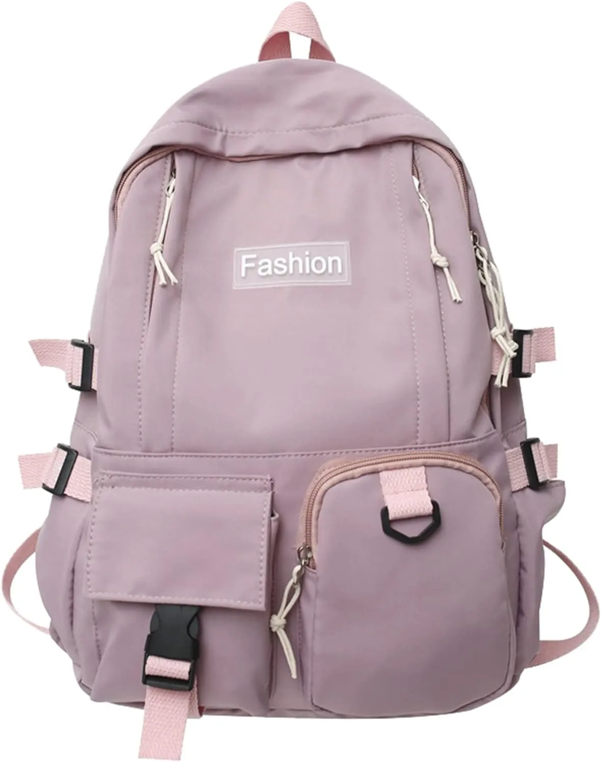 Women's Fashion Office Bags Soft Leather Backpacks Travel Bags Cute Tote Mini Vegan Leather Backpack for Woman(Purple)