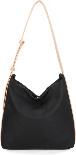 Women's hobo bags and slouchy bag, Soft Leather Shoulder Bag and Crossbody Computer Bag 